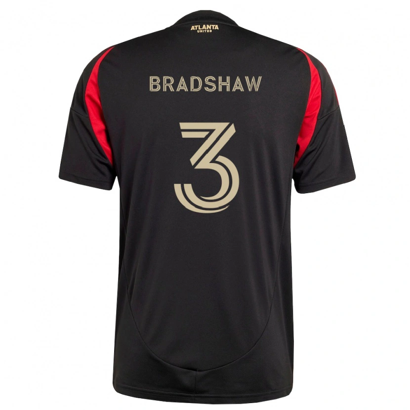 Danxen Mulher Camisola Jalani Bradshaw #3 Preto Vermelho Principal 2026/27 Camisa Brasil