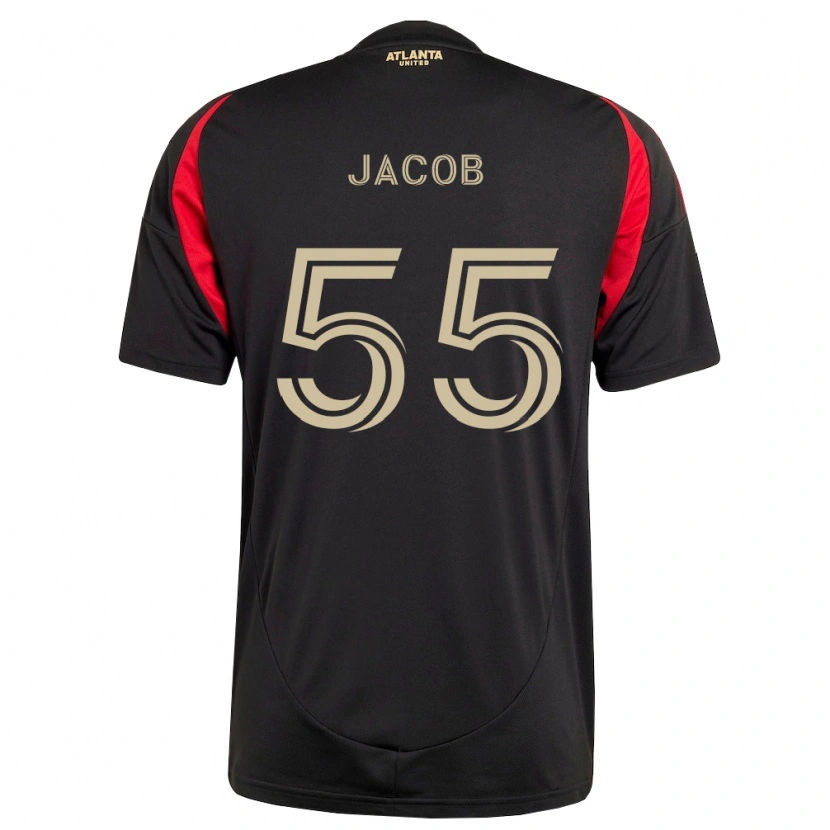 Danxen Mulher Camisola Tomás Jacob #55 Preto Vermelho Principal 2026/27 Camisa Brasil