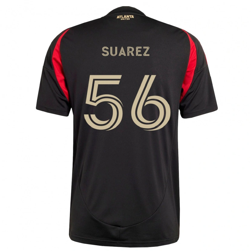 Danxen Mulher Camisola Ignacio Suarez #56 Preto Vermelho Principal 2026/27 Camisa Brasil