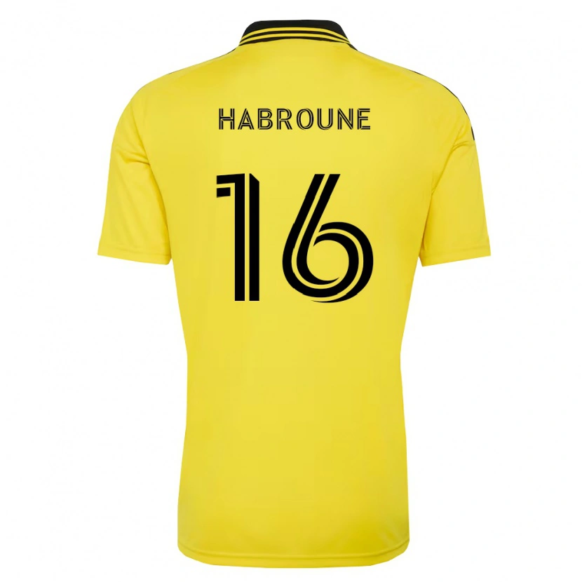 Danxen Mulher Camisola Taha Habroune #16 Amarelo Preto Principal 2026/27 Camisa Brasil