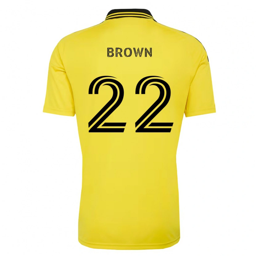 Danxen Mulher Camisola Tristan Brown #22 Amarelo Preto Principal 2026/27 Camisa Brasil