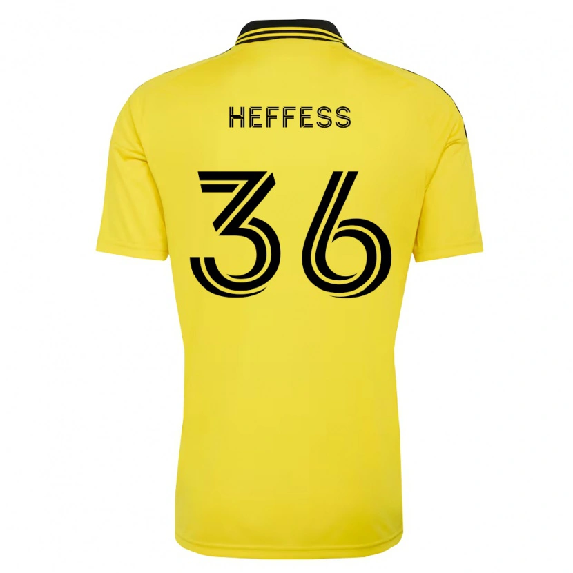Danxen Mulher Camisola Isaac Heffess #36 Amarelo Preto Principal 2026/27 Camisa Brasil