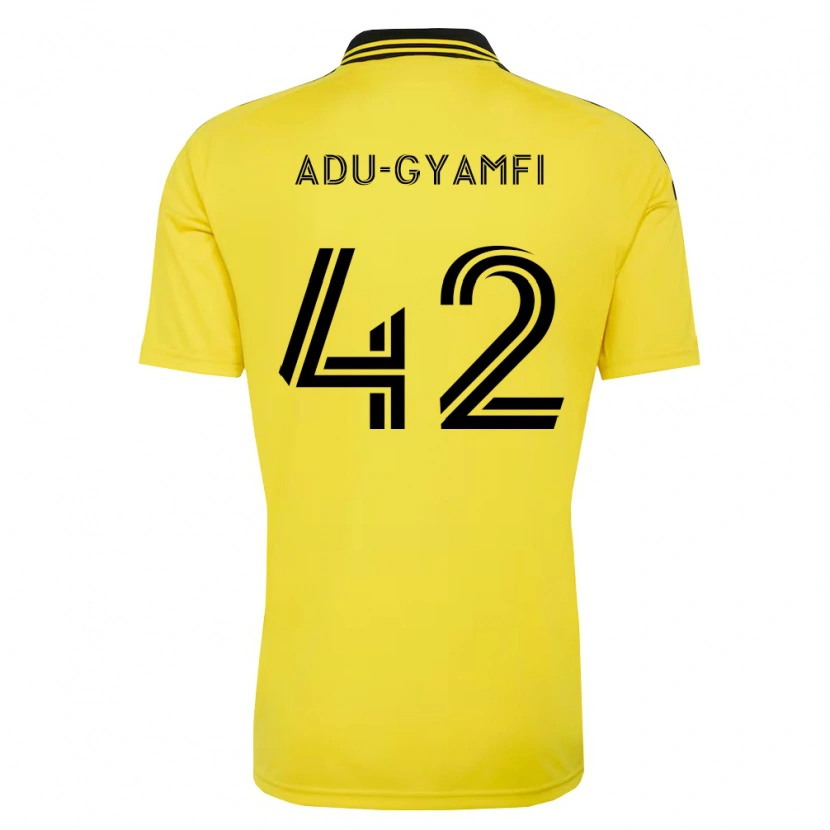Danxen Mulher Camisola Brent Adu-Gyamfi #42 Amarelo Preto Principal 2026/27 Camisa Brasil