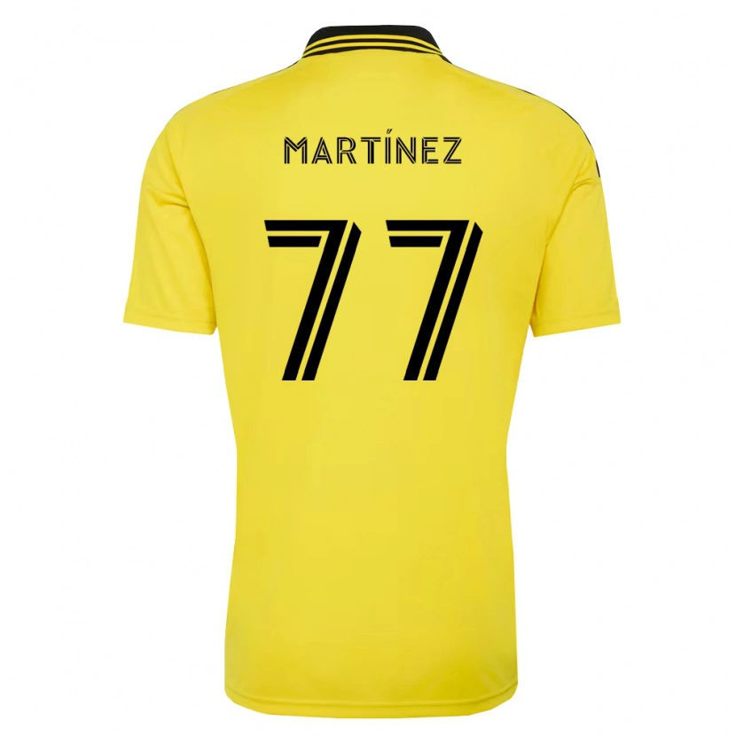 Danxen Mulher Camisola Josef Martínez #77 Amarelo Preto Principal 2026/27 Camisa Brasil