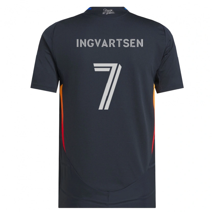 Danxen Mulher Camisola Marcus Ingvartsen #7 Cinza Escuro Vermelho Principal 2026/27 Camisa Brasil