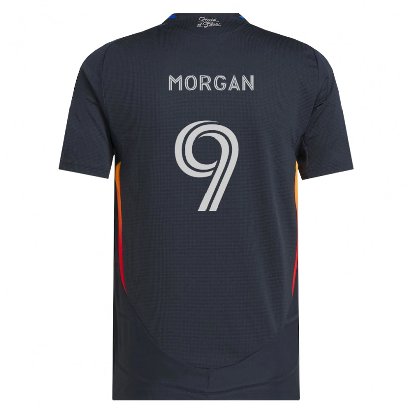 Danxen Mulher Camisola Lewis Morgan #9 Cinza Escuro Vermelho Principal 2026/27 Camisa Brasil