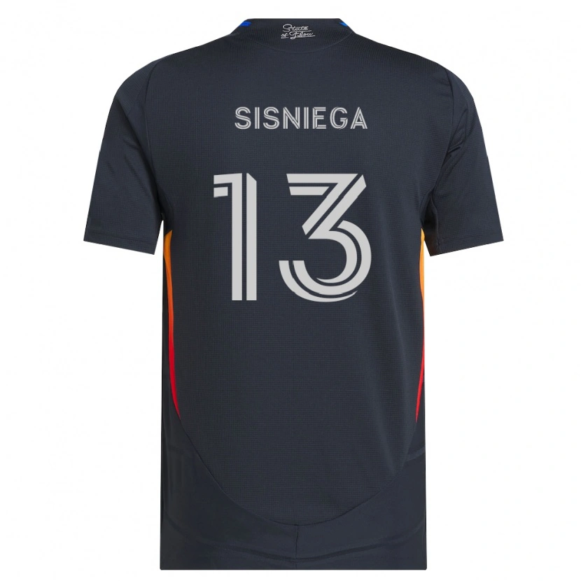 Danxen Mulher Camisola Pablo Sisniega #13 Cinza Escuro Vermelho Principal 2026/27 Camisa Brasil