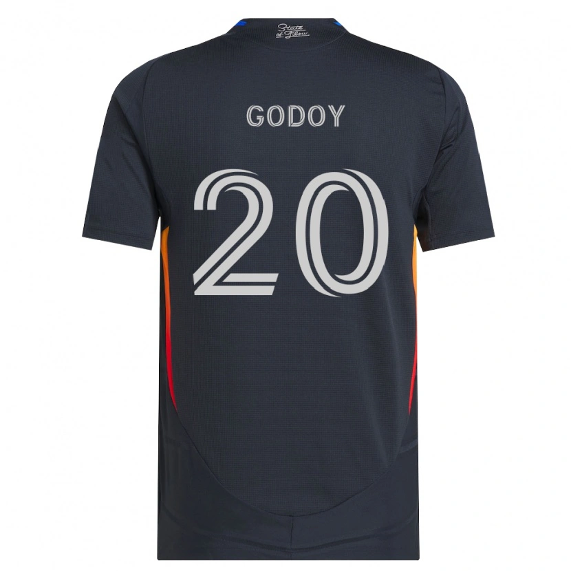 Danxen Mulher Camisola Aníbal Godoy #20 Cinza Escuro Vermelho Principal 2026/27 Camisa Brasil