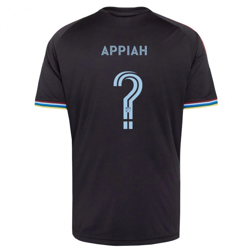 Danxen Mulher Camisola Aiden Appiah #0 Preto Azul Celeste Principal 2026/27 Camisa Brasil