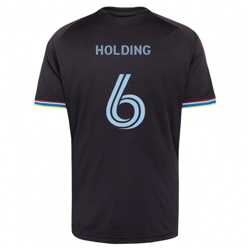 Danxen Mulher Camisola Rob Holding #6 Preto Azul Celeste Principal 2026/27 Camisa Brasil