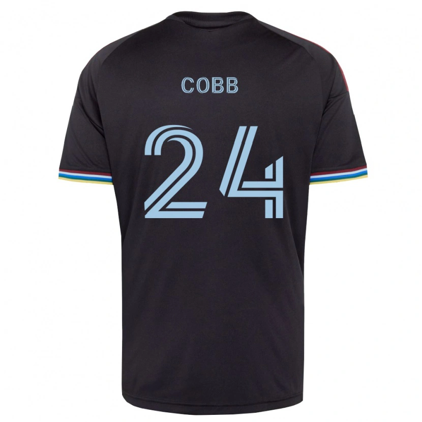 Danxen Mulher Camisola Noah Cobb #24 Preto Azul Celeste Principal 2026/27 Camisa Brasil
