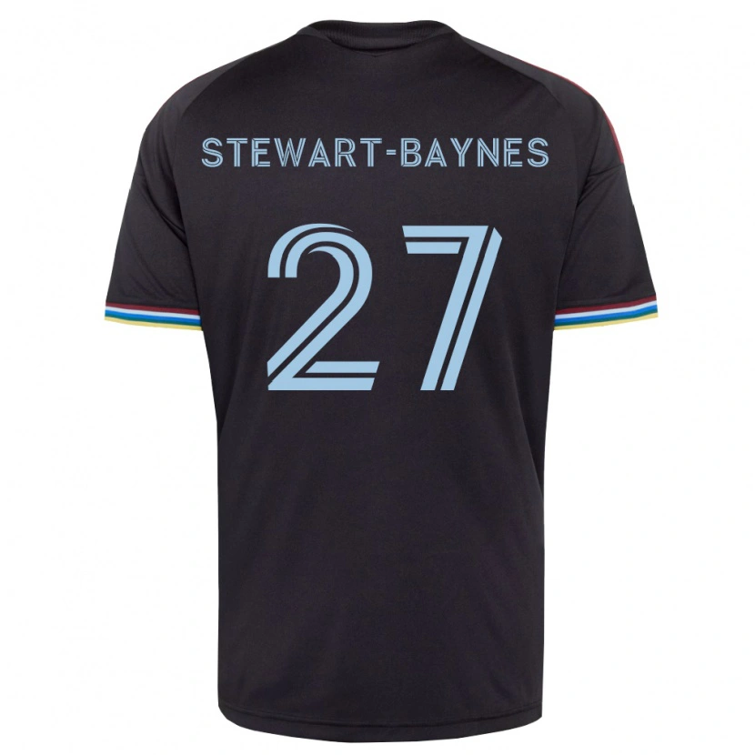 Danxen Mulher Camisola Kimani Stewart-Baynes #27 Preto Azul Celeste Principal 2026/27 Camisa Brasil