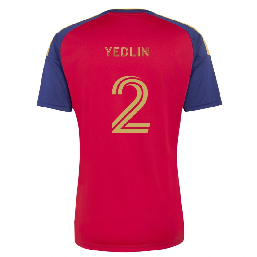 Danxen Mulher Camisola Deandre Yedlin #2 Azul Real Marrom Vermelho Principal 2026/27 Camisa Brasil