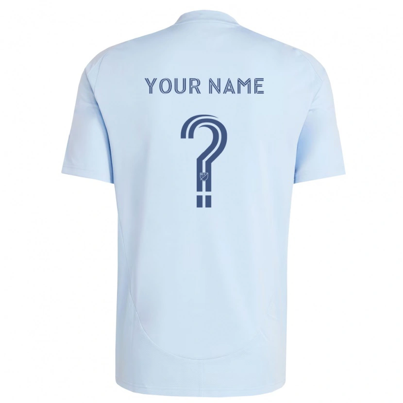 Danxen Mulher Camisola Seu Nome #0 Azul Claro Cinza Claro Principal 2026/27 Camisa Brasil