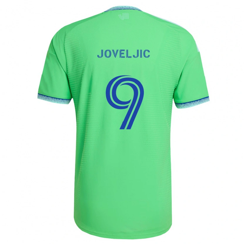 Danxen Mulher Camisola Dejan Joveljić #9 Verde Azul Claro Principal 2026/27 Camisa Brasil