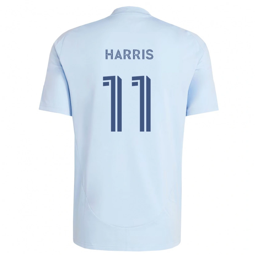 Danxen Mulher Camisola Calvin Harris #11 Azul Claro Cinza Claro Principal 2026/27 Camisa Brasil
