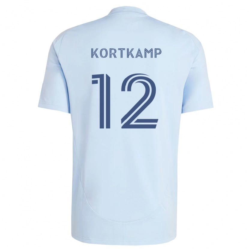 Danxen Mulher Camisola Jack Kortkamp #12 Azul Claro Cinza Claro Principal 2026/27 Camisa Brasil