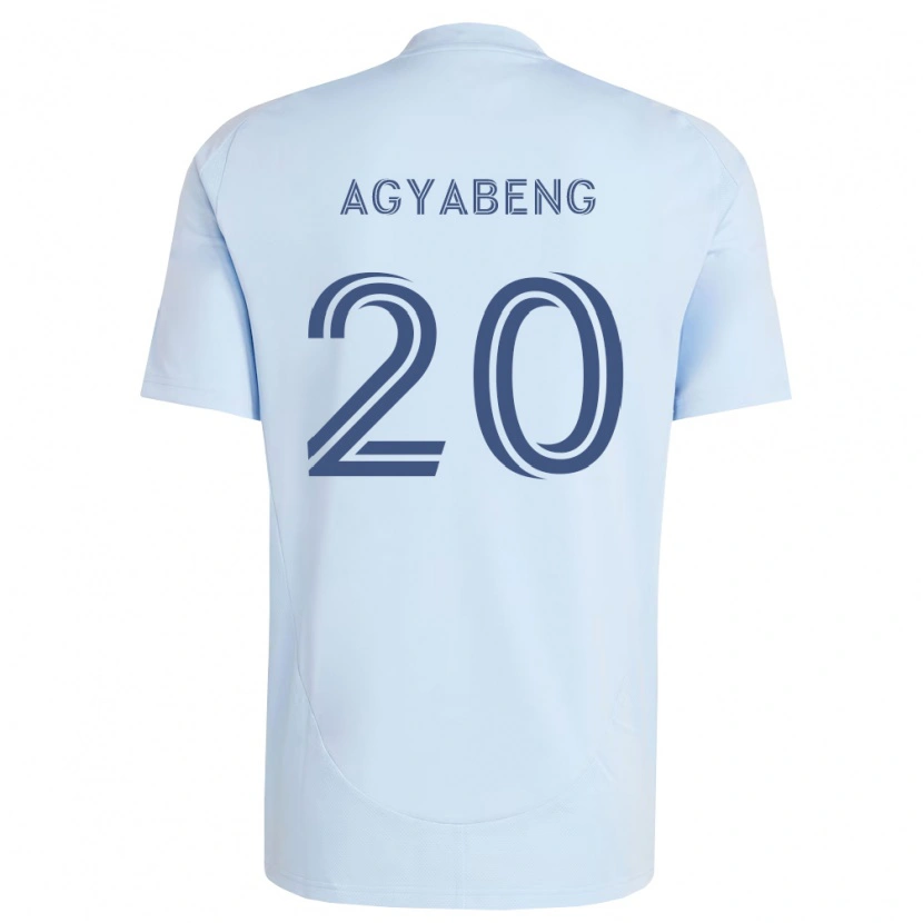 Danxen Mulher Camisola Kwaku Agyabeng #20 Azul Claro Cinza Claro Principal 2026/27 Camisa Brasil