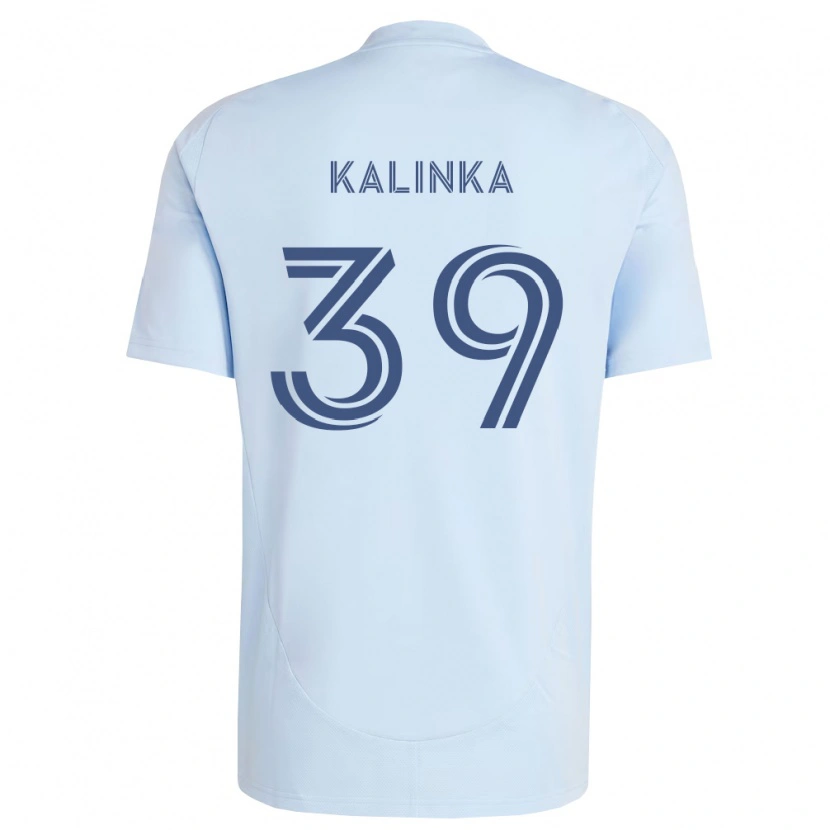 Danxen Mulher Camisola Jaxson Kalinka #39 Azul Claro Cinza Claro Principal 2026/27 Camisa Brasil