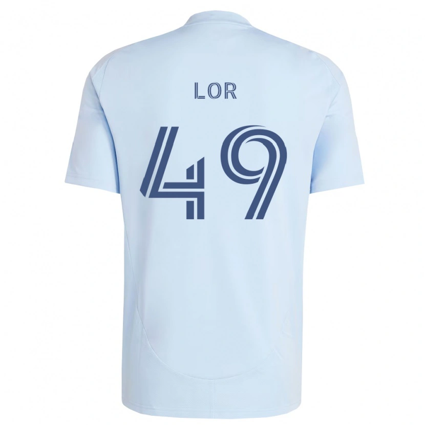 Danxen Mulher Camisola Troy Lor #49 Azul Claro Cinza Claro Principal 2026/27 Camisa Brasil