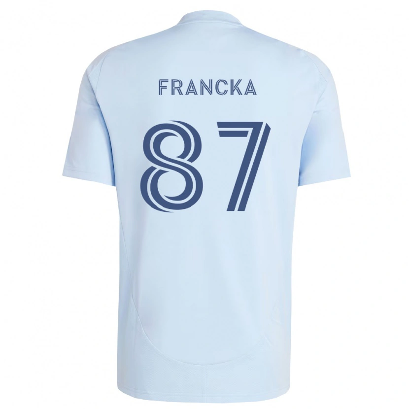 Danxen Mulher Camisola Jack Francka #87 Azul Claro Cinza Claro Principal 2026/27 Camisa Brasil
