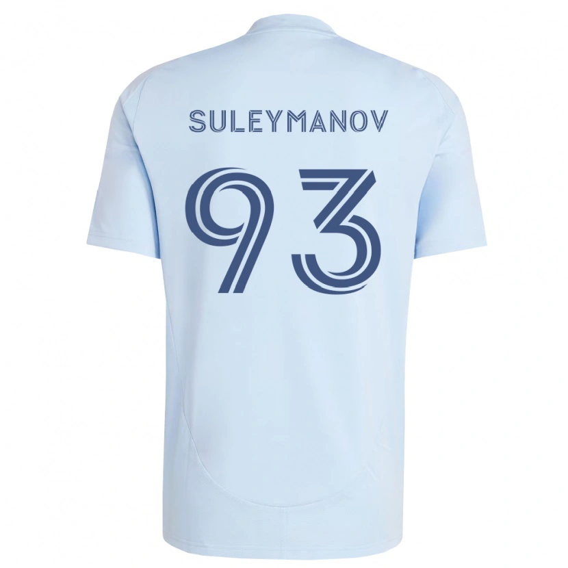 Danxen Mulher Camisola Shapi Suleymanov #93 Azul Claro Cinza Claro Principal 2026/27 Camisa Brasil