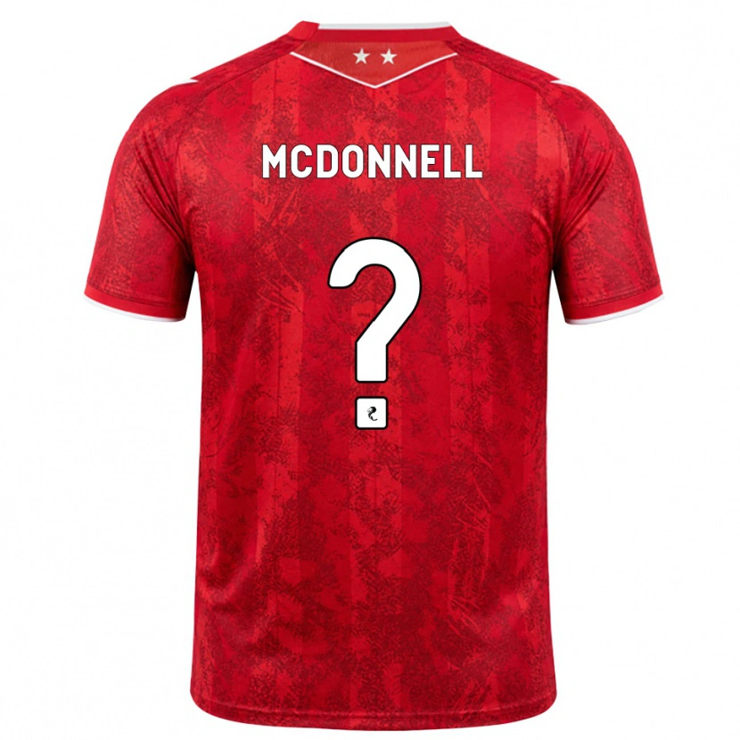 Danxen Mulher Camisola Noah Mcdonnell #0 Vermelho Branco Principal 2026/27 Camisa Brasil