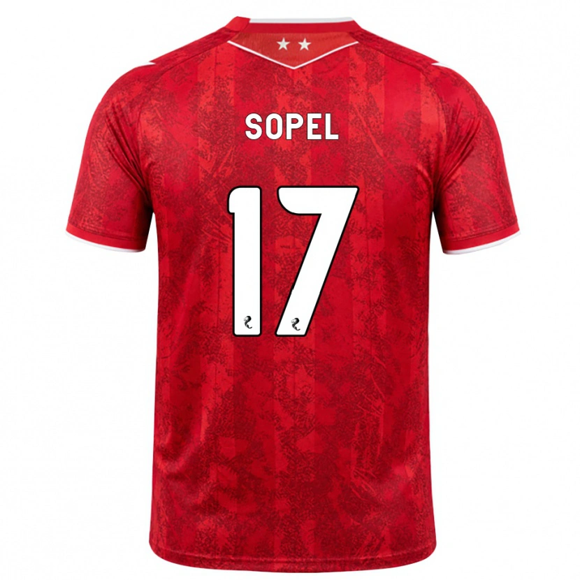 Danxen Mulher Camisola Nadia Sopel #17 Vermelho Branco Principal 2026/27 Camisa Brasil