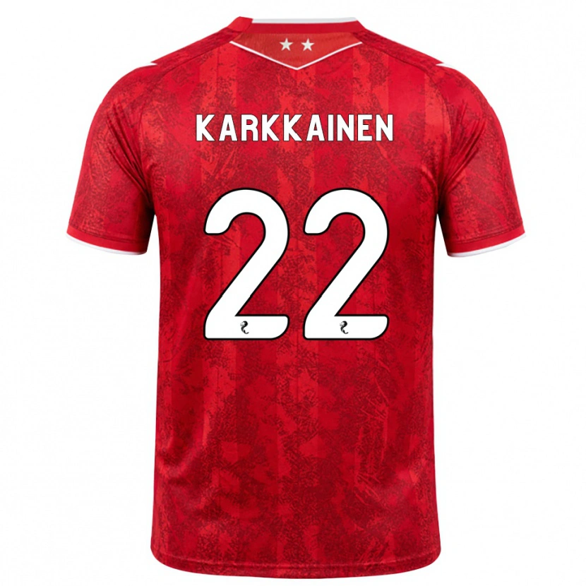 Danxen Mulher Camisola Elena Kärkkäinen #22 Vermelho Branco Principal 2026/27 Camisa Brasil