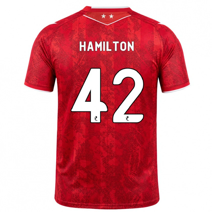 Danxen Mulher Camisola Brendan Hamilton #42 Vermelho Branco Principal 2026/27 Camisa Brasil