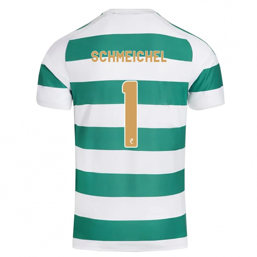 Danxen Mulher Camisola Kasper Schmeichel #1 Ciano Escuro Branco Principal 2026/27 Camisa Brasil