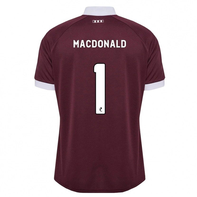 Danxen Mulher Camisola Jamie Macdonald #1 Branco Borgonha Principal 2026/27 Camisa Brasil