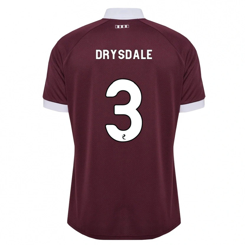 Danxen Mulher Camisola Ethan Drysdale #3 Branco Borgonha Principal 2026/27 Camisa Brasil
