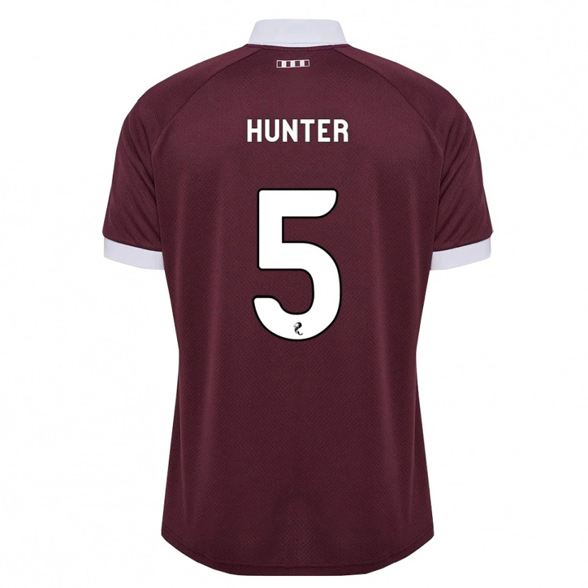 Danxen Mulher Camisola Georgia Hunter #5 Branco Borgonha Principal 2026/27 Camisa Brasil