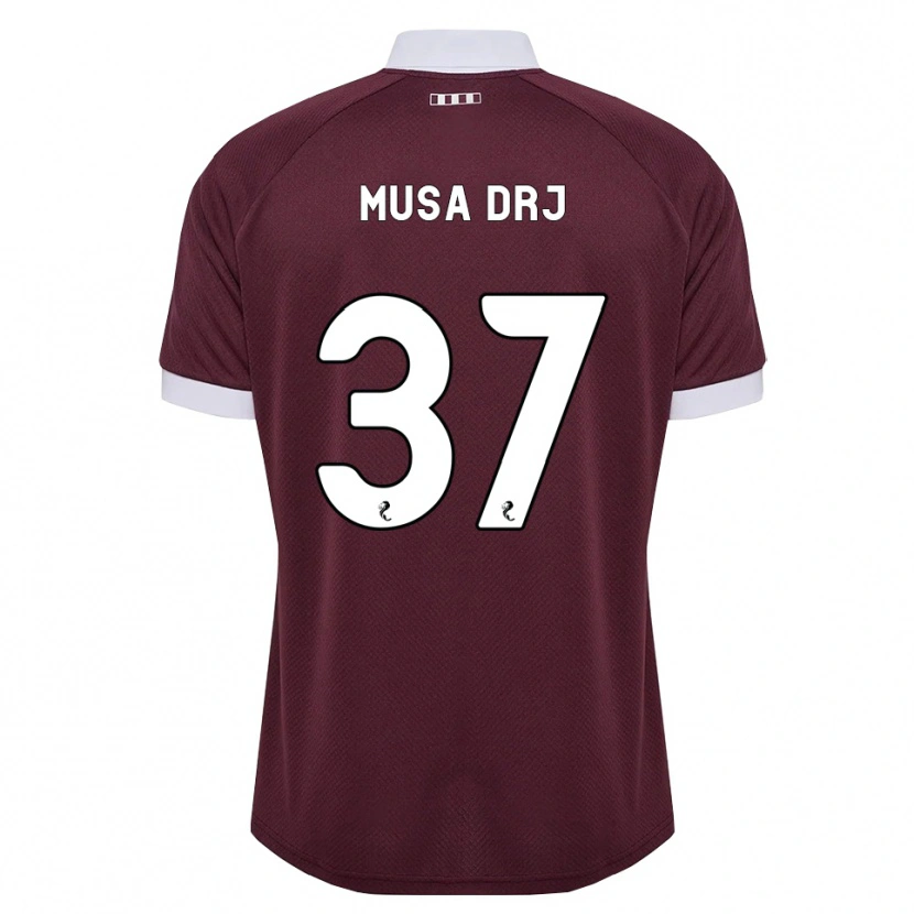 Danxen Mulher Camisola Musa Drammeh #37 Branco Borgonha Principal 2026/27 Camisa Brasil