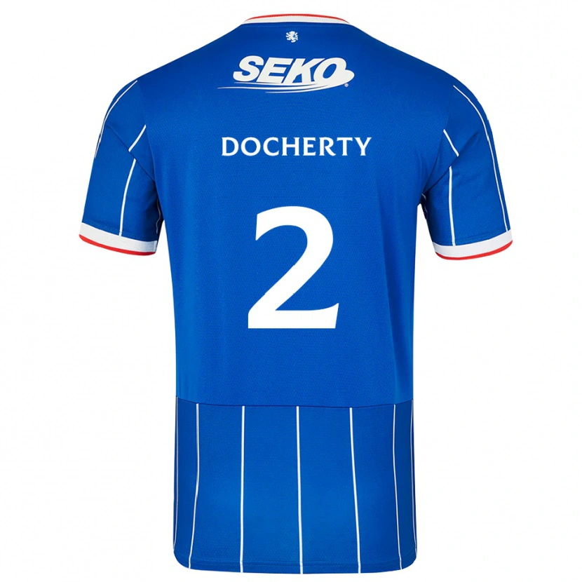 Danxen Mulher Camisola Nicola Docherty #2 Vermelho Azul Branco Principal 2026/27 Camisa Brasil