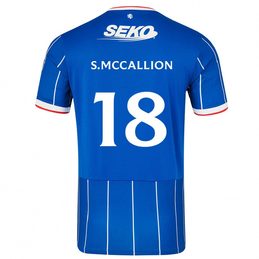 Danxen Mulher Camisola Stuart Mccallion #18 Vermelho Azul Branco Principal 2026/27 Camisa Brasil
