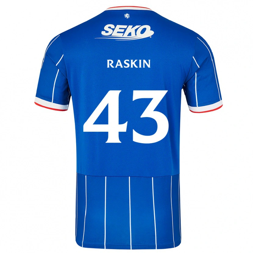 Danxen Mulher Camisola Nicolas Raskin #43 Vermelho Azul Branco Principal 2026/27 Camisa Brasil