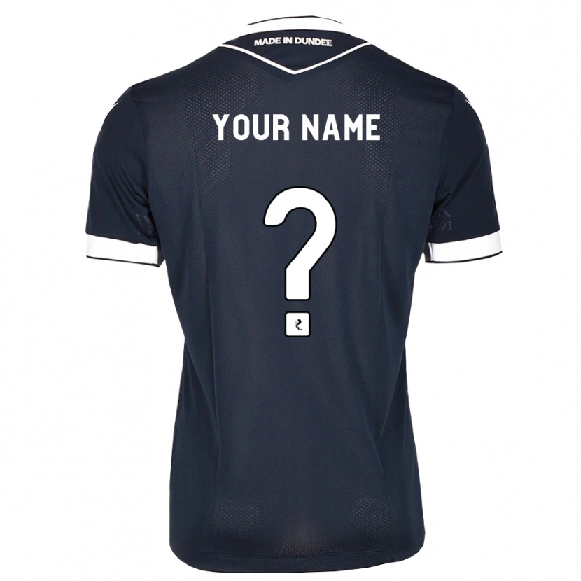 Danxen Mulher Camisola Seu Nome #0 Azul Meia-Noite Branco Principal 2026/27 Camisa Brasil