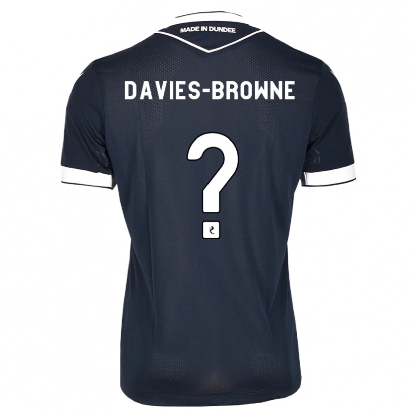 Danxen Mulher Camisola Tobias Davies-Browne #0 Azul Meia-Noite Branco Principal 2026/27 Camisa Brasil