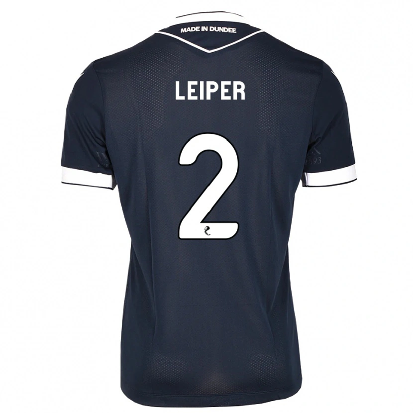 Danxen Mulher Camisola Ashton Leiper #2 Azul Meia-Noite Branco Principal 2026/27 Camisa Brasil