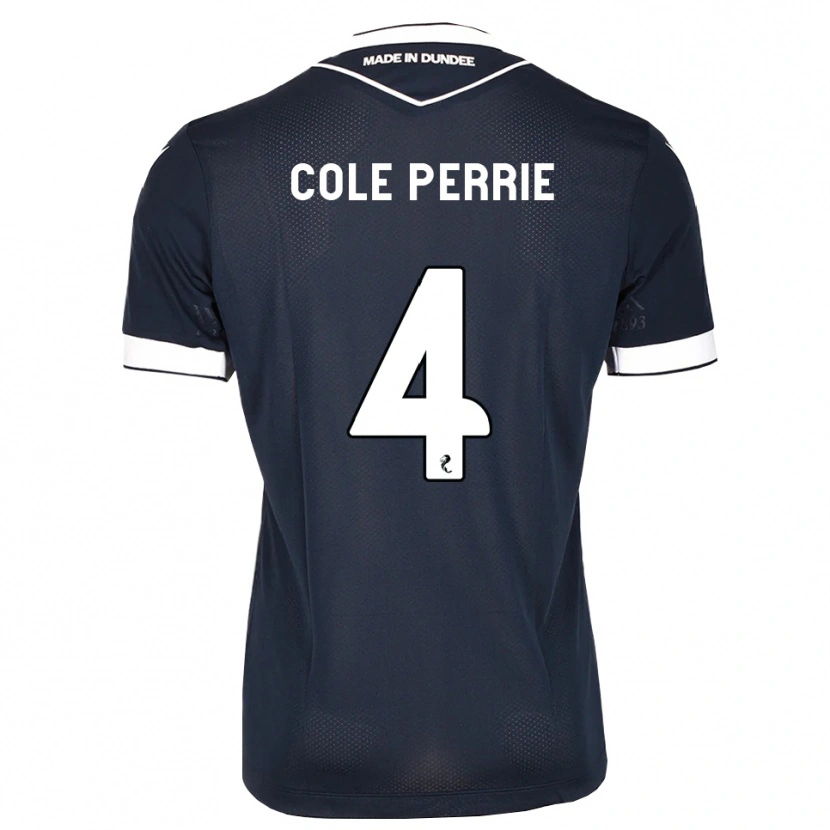 Danxen Mulher Camisola Cole Perrie #4 Azul Meia-Noite Branco Principal 2026/27 Camisa Brasil