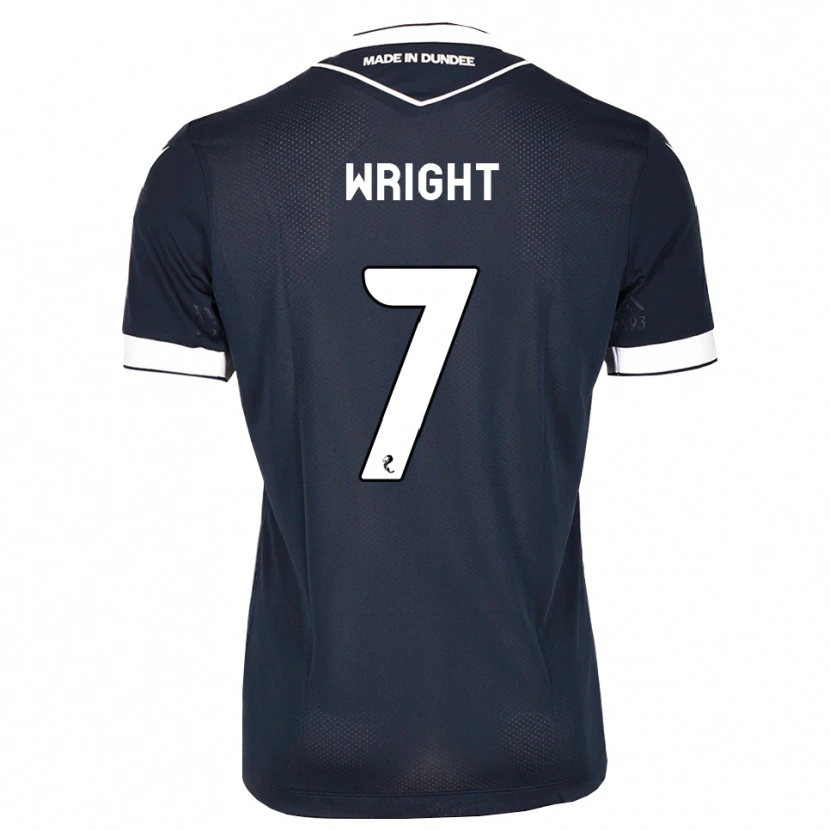 Danxen Mulher Camisola Drey Wright #7 Azul Meia-Noite Branco Principal 2026/27 Camisa Brasil