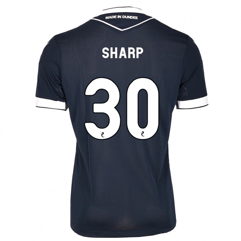 Danxen Mulher Camisola Harry Sharp #30 Azul Meia-Noite Branco Principal 2026/27 Camisa Brasil