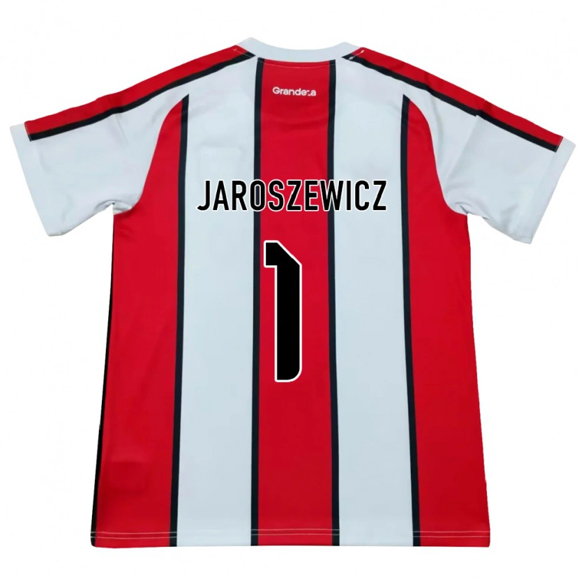 Danxen Mulher Camisola Franco Jaroszewicz #1 Branco Vermelho Preto Alternativa 2026/27 Camisa Brasil
