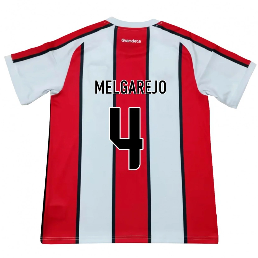 Danxen Mulher Camisola Stephanie Melgarejo #4 Branco Vermelho Preto Alternativa 2026/27 Camisa Brasil