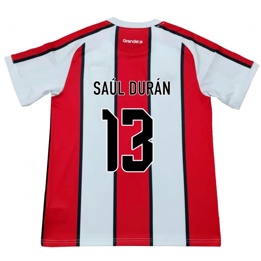 Danxen Mulher Camisola Saúl Durán #13 Branco Vermelho Preto Alternativa 2026/27 Camisa Brasil