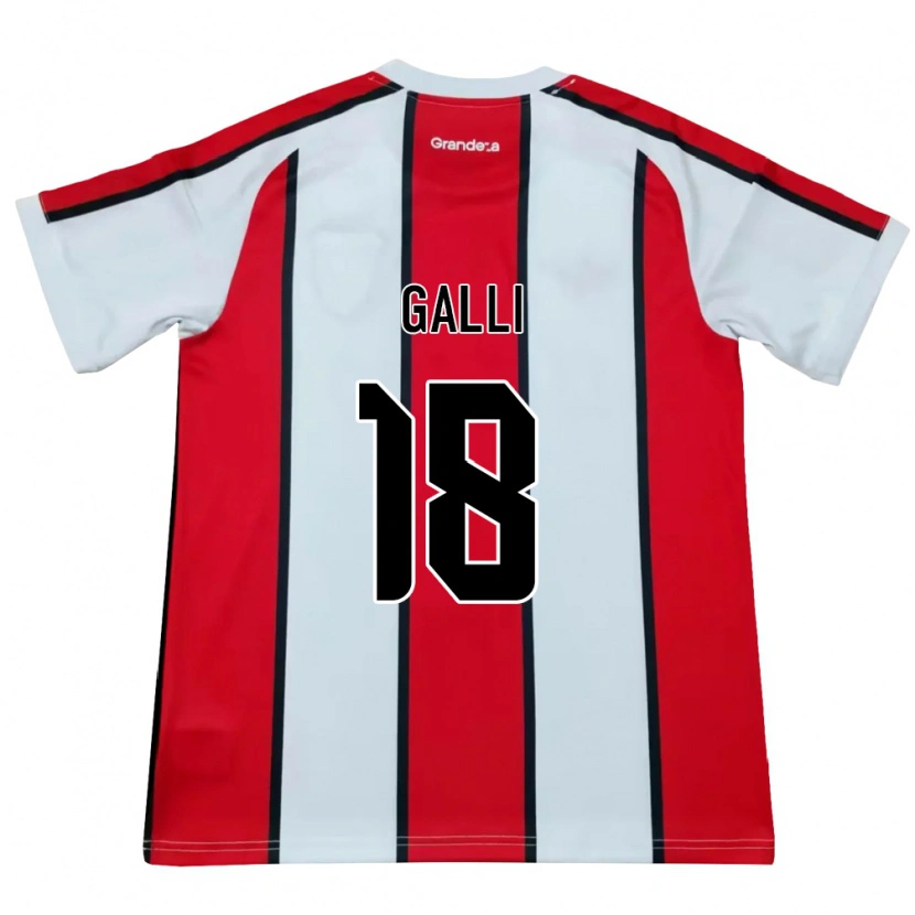 Danxen Mulher Camisola Ludmila Galli #18 Branco Vermelho Preto Alternativa 2026/27 Camisa Brasil