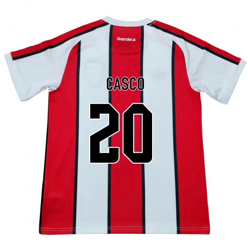 Danxen Mulher Camisola Milton Casco #20 Branco Vermelho Preto Alternativa 2026/27 Camisa Brasil