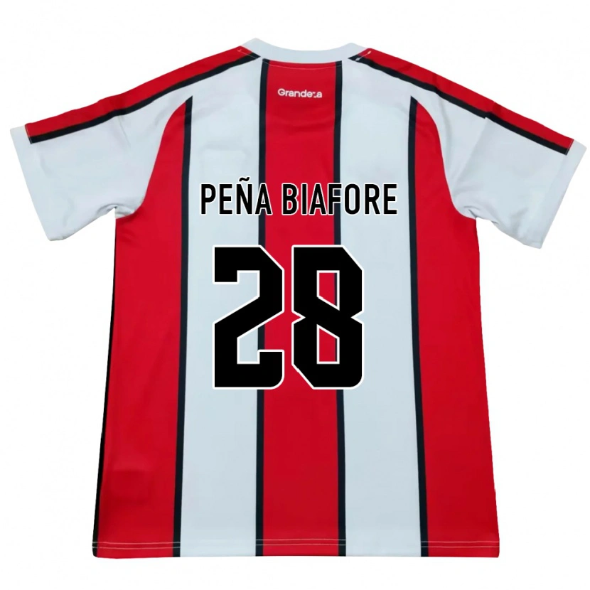 Danxen Mulher Camisola Felipe Pena Biafore #28 Branco Vermelho Preto Alternativa 2026/27 Camisa Brasil